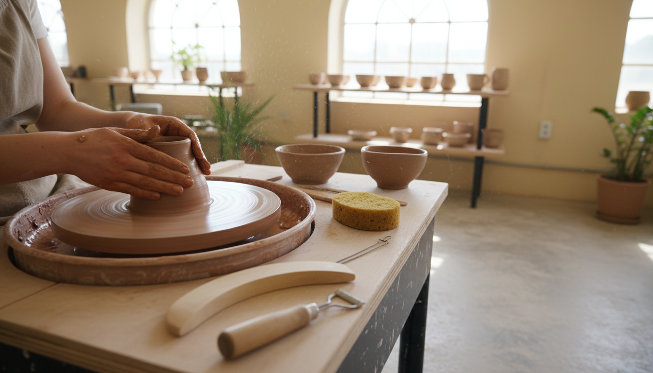 apprenez les techniques essentielles du tournage poterie pour débutants et créez vos premières pièces en toute simplicité.