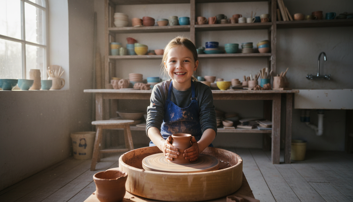 découvrez le tour de potier pour enfant, une activité ludique et créative idéale pour développer l'imagination et la motricité des plus petits.