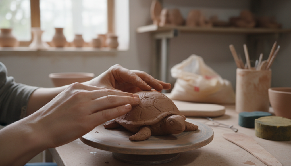 apprenez étape par étape comment créer facilement une tortue en poterie, idéale pour débutants et passionnés d'artisanat.