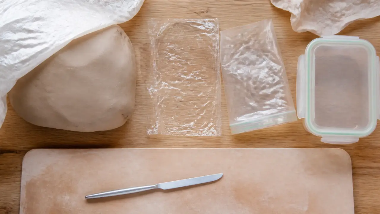 Conserver argile autodurcissante : air, humidité et chaleur (film, humidité)