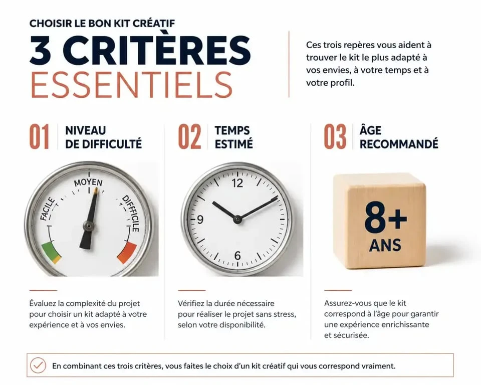 Critères de choix pour un kit de loisirs créatifs