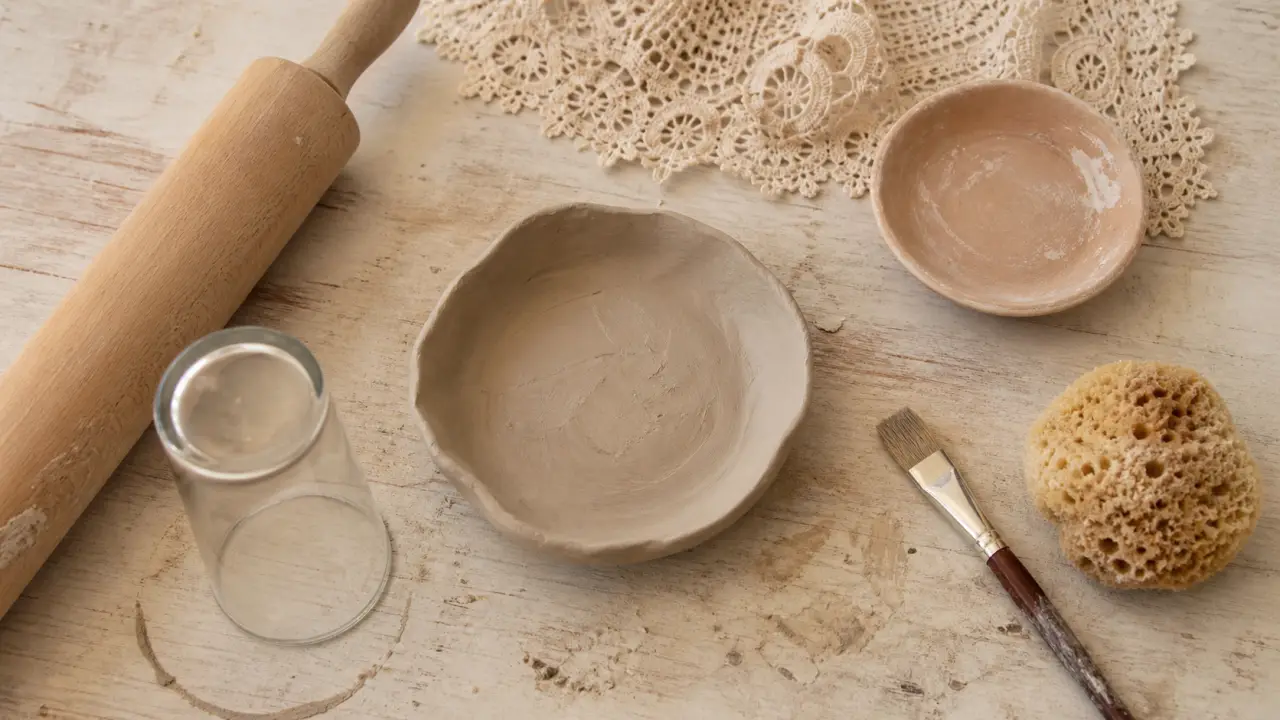 Idée poterie modelage sans tour avec argile autodurcissante, outils de base