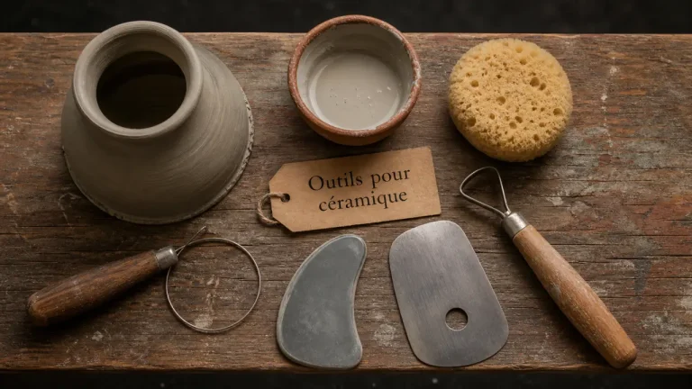 Outils pour ceramique : estèques et mirettes pour modelage et tournassage